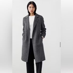 Banana Republic Houndstooth Waist Tie Coat